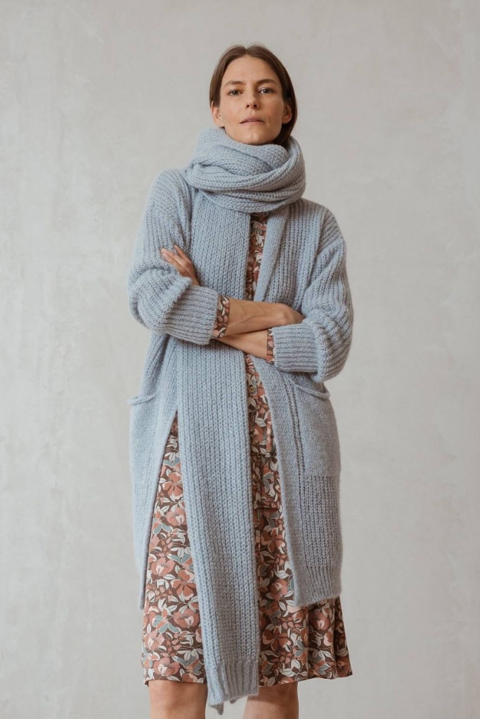 indi cold - Pletený kardigán s vreckami bez zapinania Jazmin - jazmin indi cold - Pletený kardigán s vreckami bez zapinania Jazmin - jazmin