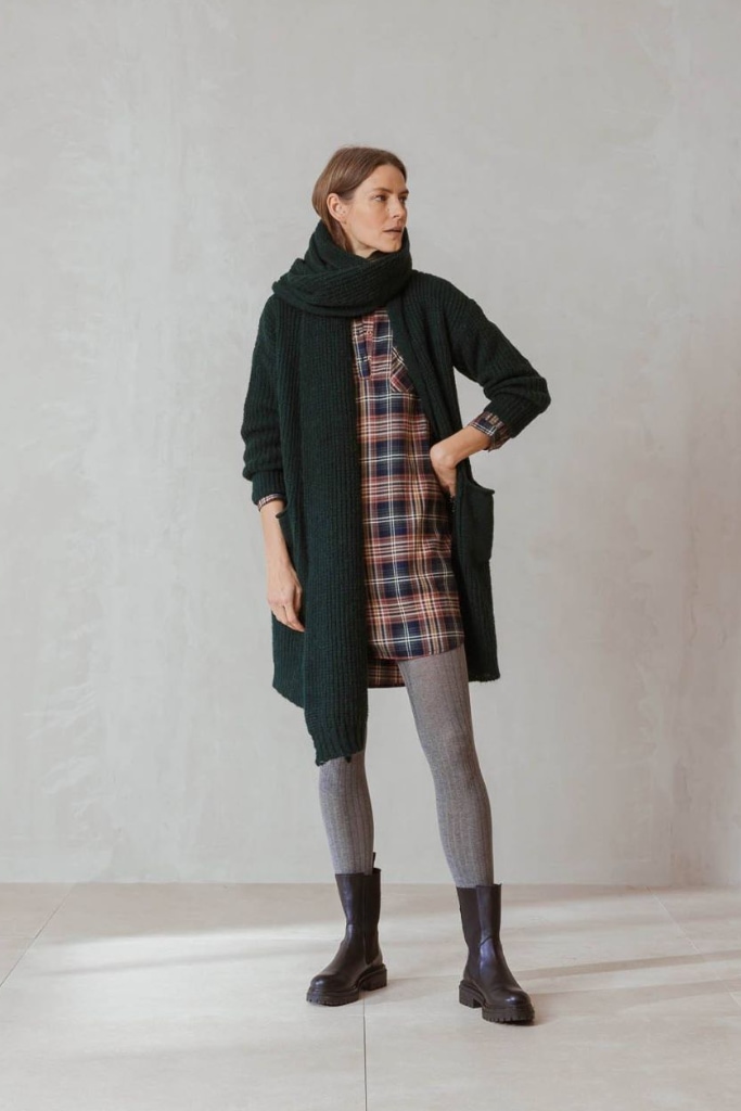 indi cold - Pleteny kardigán s vreckami bez zapínania Pizzara - pizarra indi cold - Pleteny kardigán s vreckami bez zapínania Pizzara - pizarra