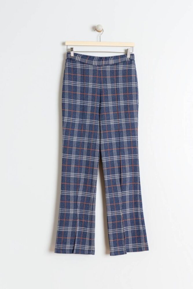 indi cold - Nohavice kárované s rozparkom Marino - marino