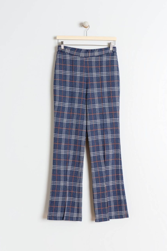 indi cold - Nohavice kárované s rozparkom Marino - marino indi cold - Nohavice kárované s rozparkom Marino - marino