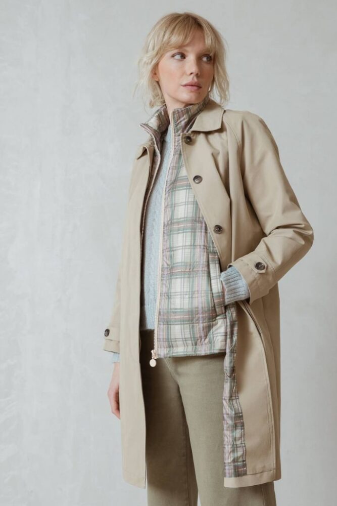 indi cold - Kabát prechodný s vestou Beige - beige