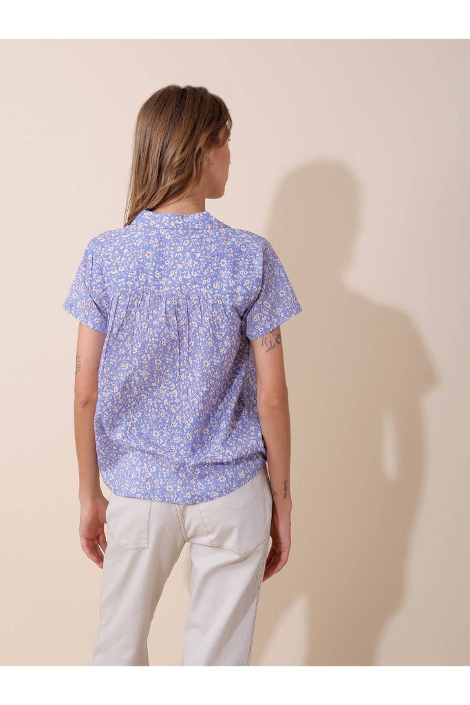 indi cold - Blúzka so vzorom Azul Anil - azul anil indi cold - Blúzka so vzorom Azul Anil - azul anil