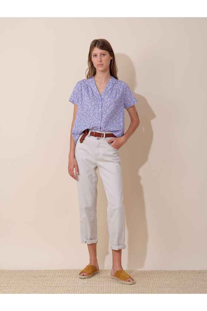 indi cold - Blúzka so vzorom Azul Anil - azul anil indi cold - Blúzka so vzorom Azul Anil - azul anil