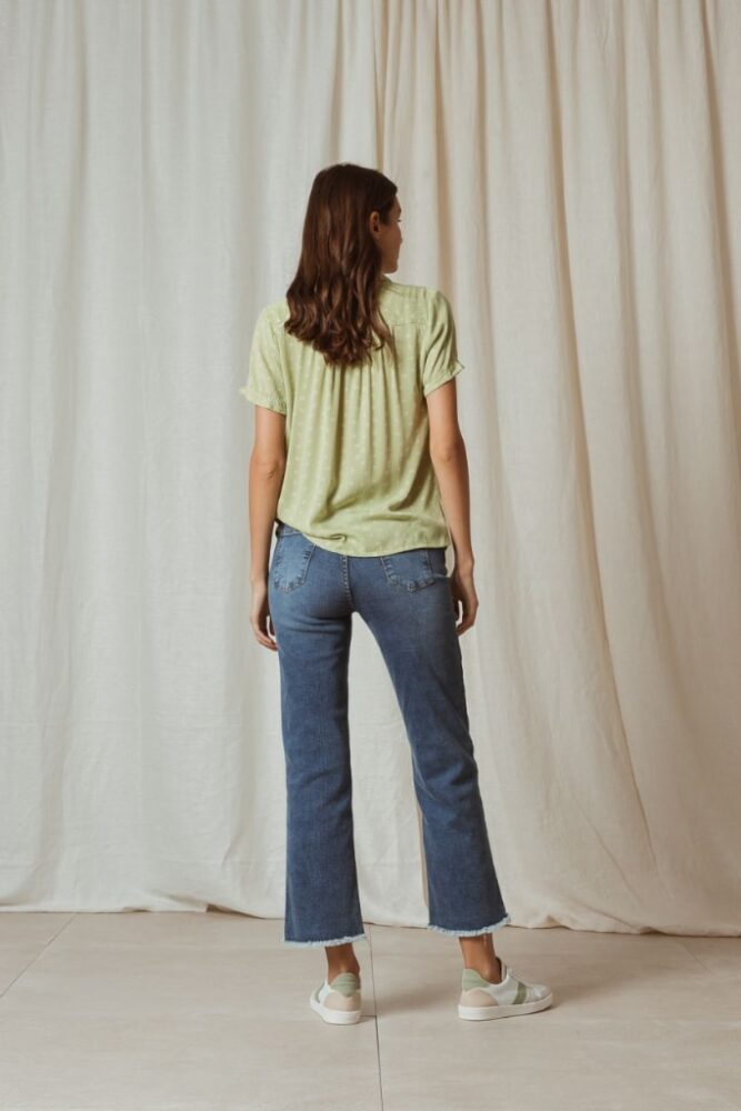 indi cold - Nohavice denim cropped Tejano - tejano