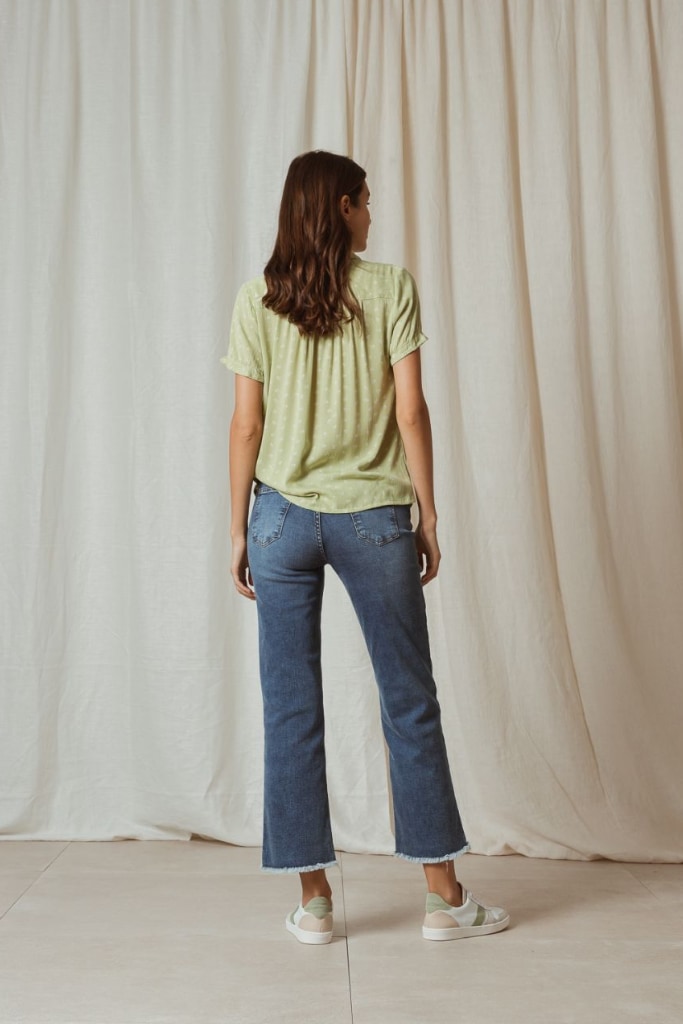 indi cold - Nohavice denim cropped Tejano - tejano indi cold - Nohavice denim cropped Tejano - tejano