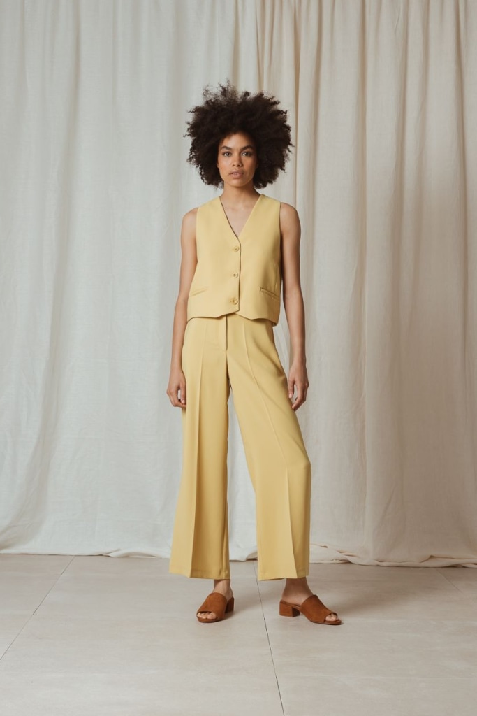 indi cold - Nohavice voľné cropped Manzana - manzana indi cold - Nohavice voľné cropped Manzana - manzana