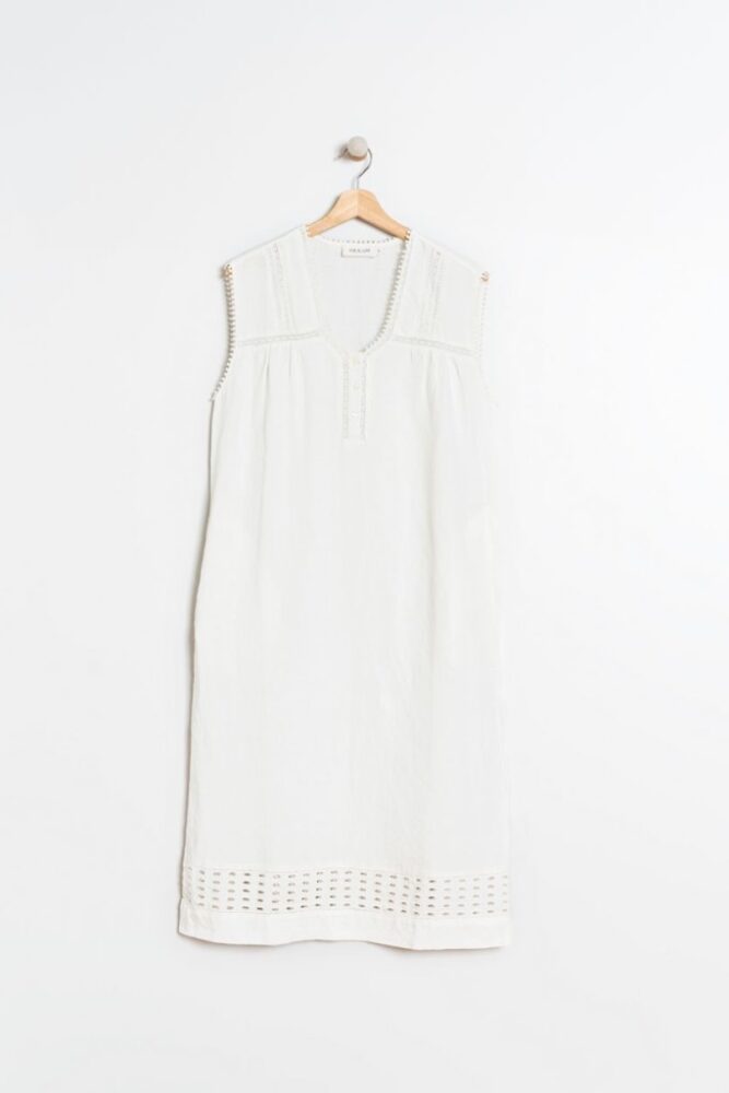 indi cold - Šaty midi s čipkou Crudo - crudo