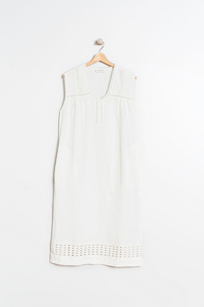 indi cold - Šaty midi s čipkou Crudo - crudo indi cold - Šaty midi s čipkou Crudo - crudo