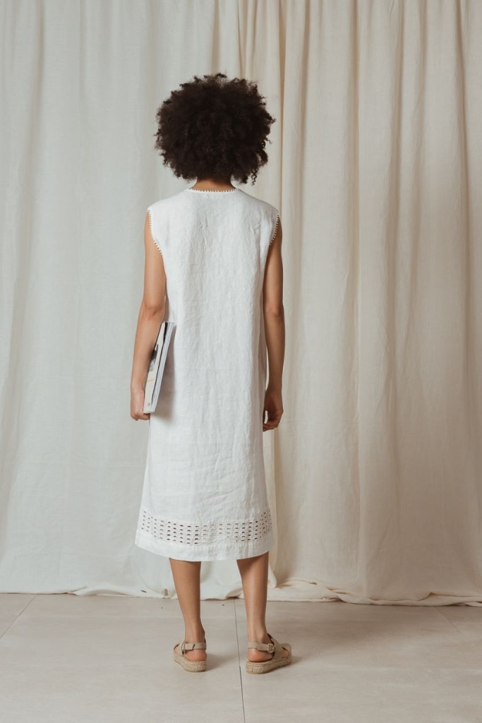 indi cold - Šaty midi s čipkou Crudo - crudo indi cold - Šaty midi s čipkou Crudo - crudo