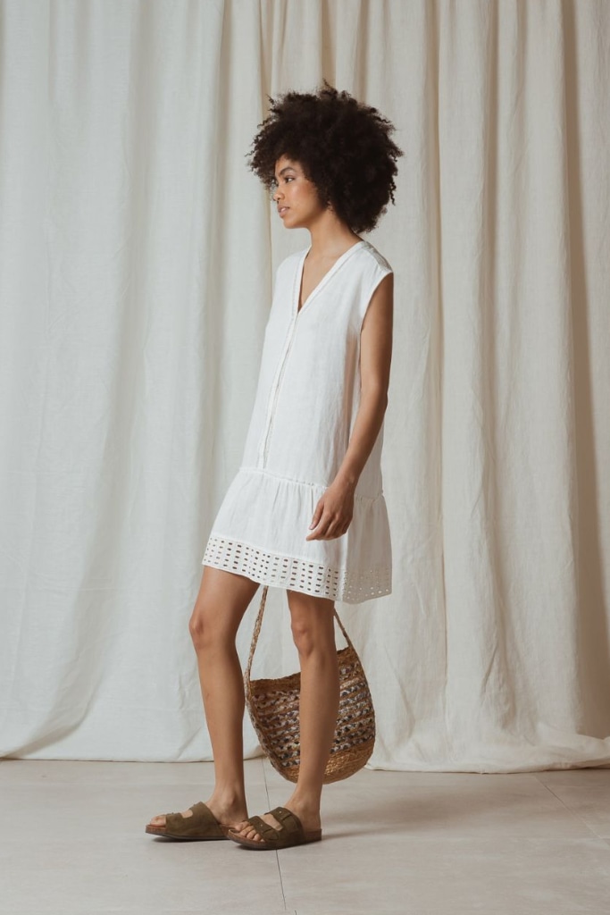 indi cold - Šaty mini s čipkou Crudo - crudo indi cold - Šaty mini s čipkou Crudo - crudo