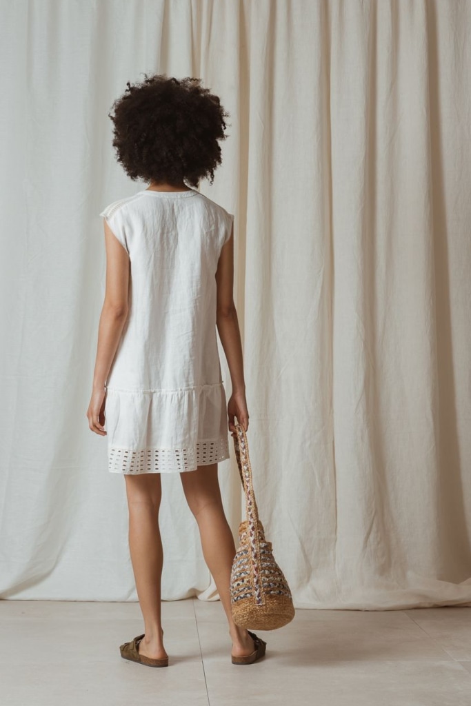 indi cold - Šaty mini s čipkou Crudo - crudo indi cold - Šaty mini s čipkou Crudo - crudo