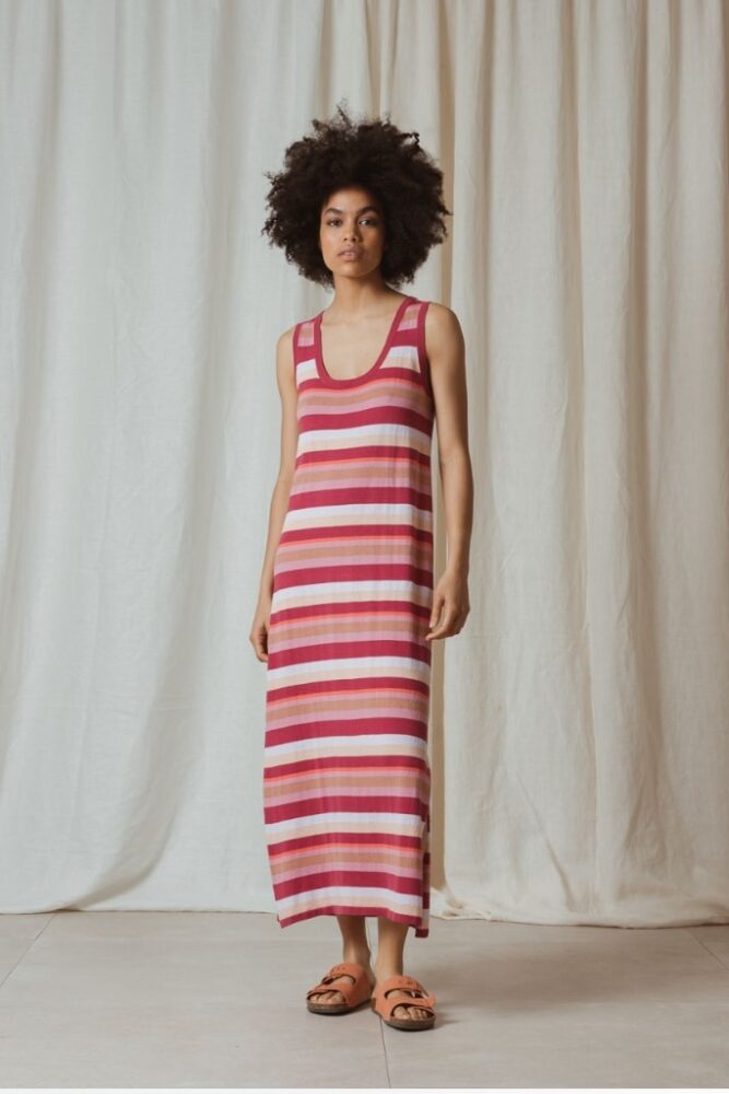 indi cold - Šaty dlhé džerzejové Frambuesa - frambuesa